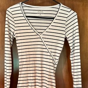 Hollister striped body suit